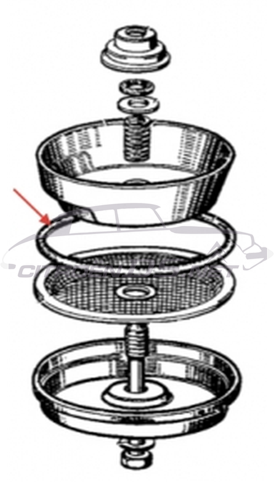 Oil filter housing 'O' ring, 90x96x3