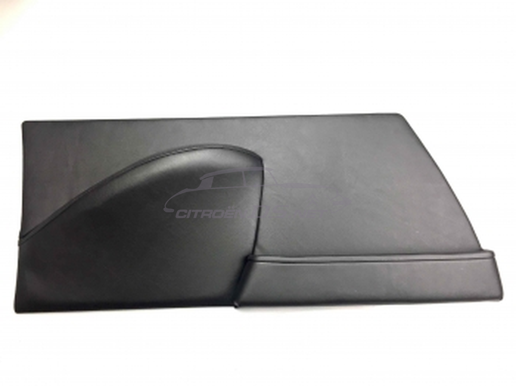 Door panels black faux leather with integrated armrests, set of 4