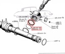 Rubber ring in steering rack / pinion, LHS, 07/1966-09/1967
